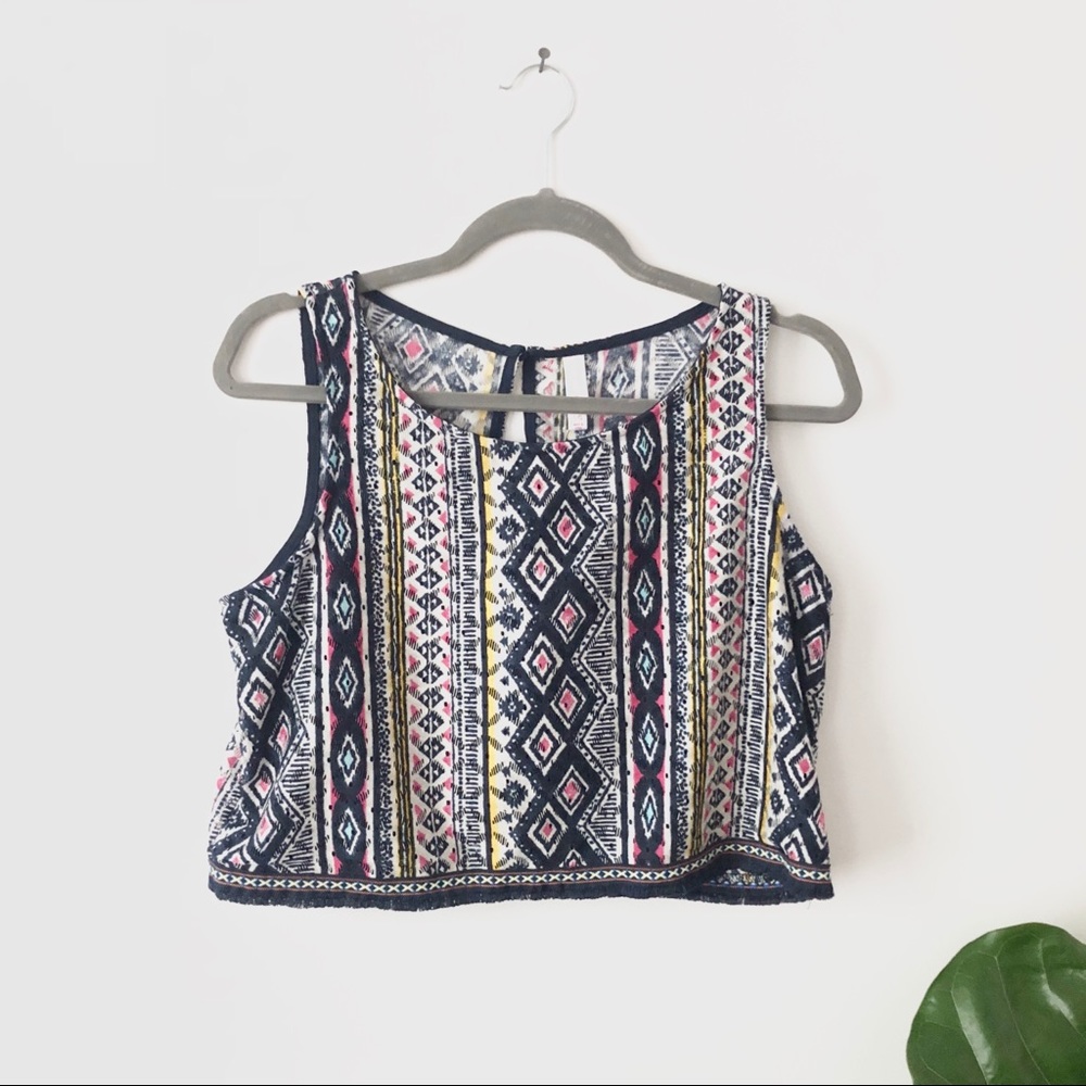 Colorful tank crop top